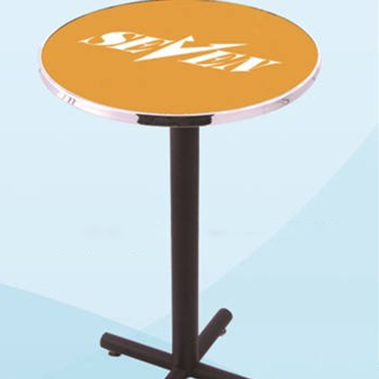طاولة بار مستديرة مع MDF وشعار
